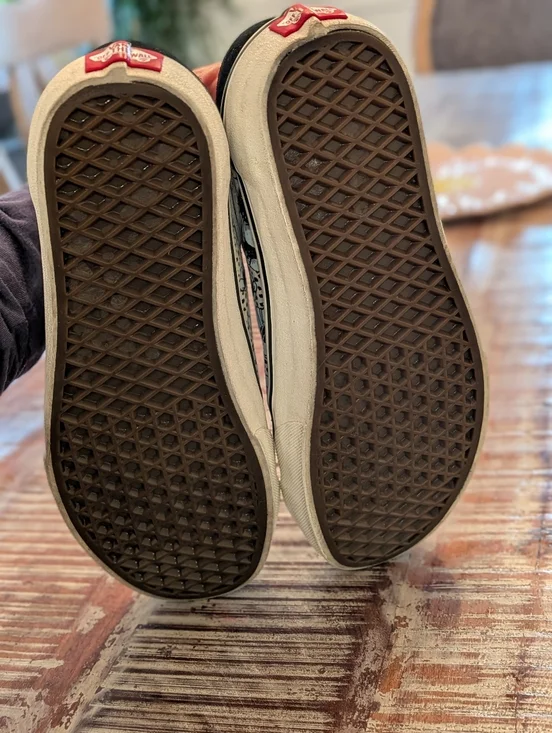 Vans Black & Light Blue Floral Low-Top Lace-Up Sneakers - Picture 5 of 6